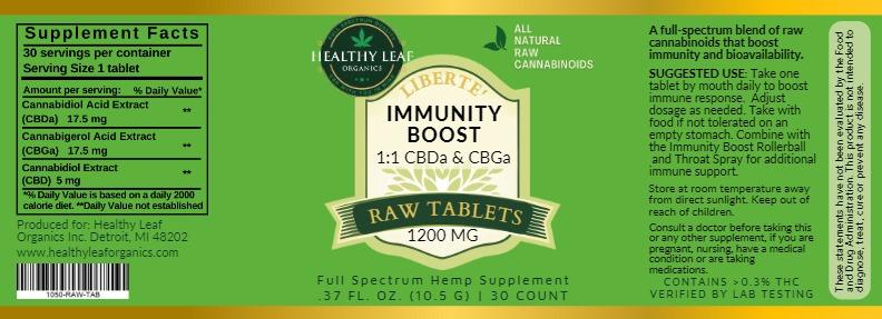 Liberte' immune boost tablets 35 mg CBDA/CBGA