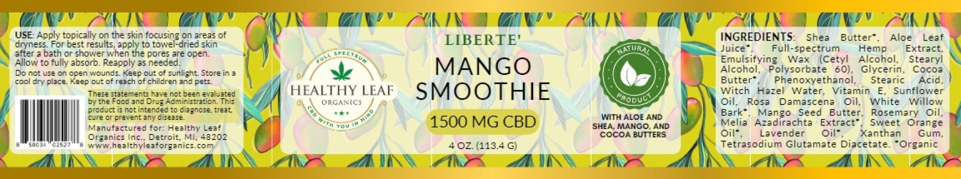 Liberte' Mango Smoothie For Body 1500 mg