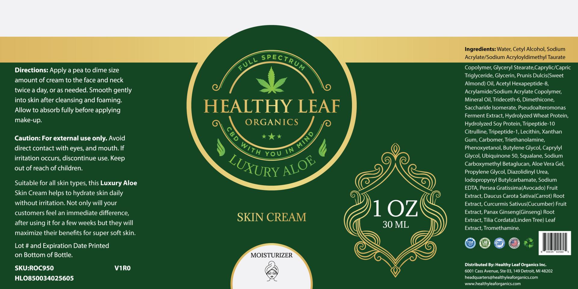 Luxury Aloe Skin Cream HLO950