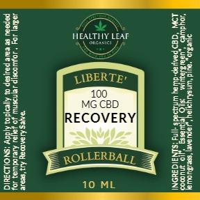 Liberete' Recovery Rollerball 100mg 10ML