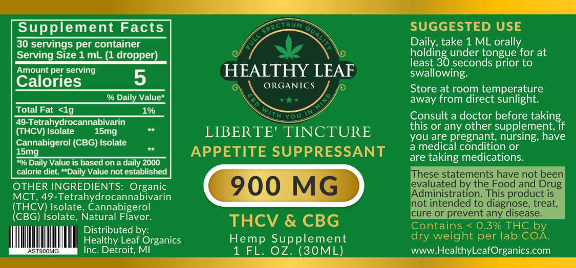 Liberte' Tincture Appetite Suppressant 