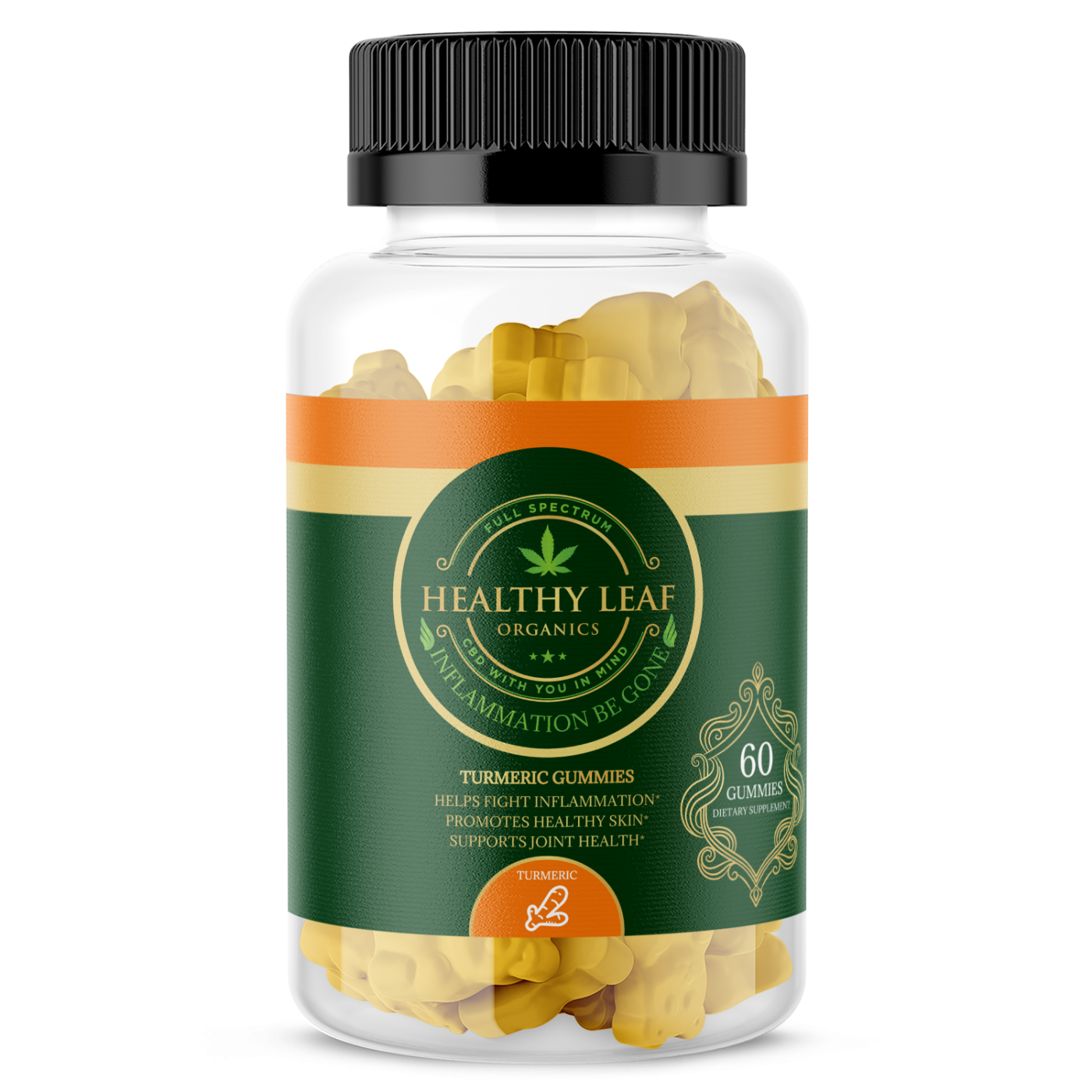 "Inflammation Be Gone - Turmeric Gummies"  HLO928